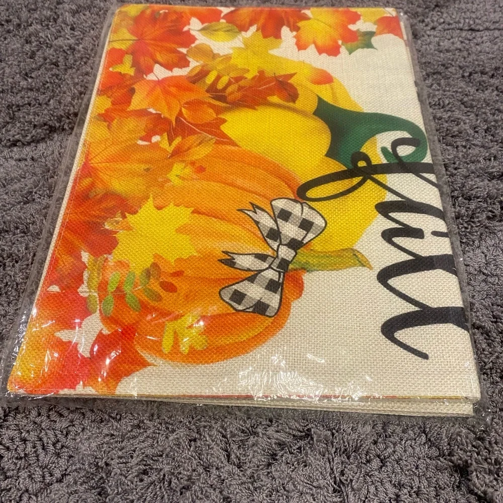 Set of 3 Fall Garden Flags